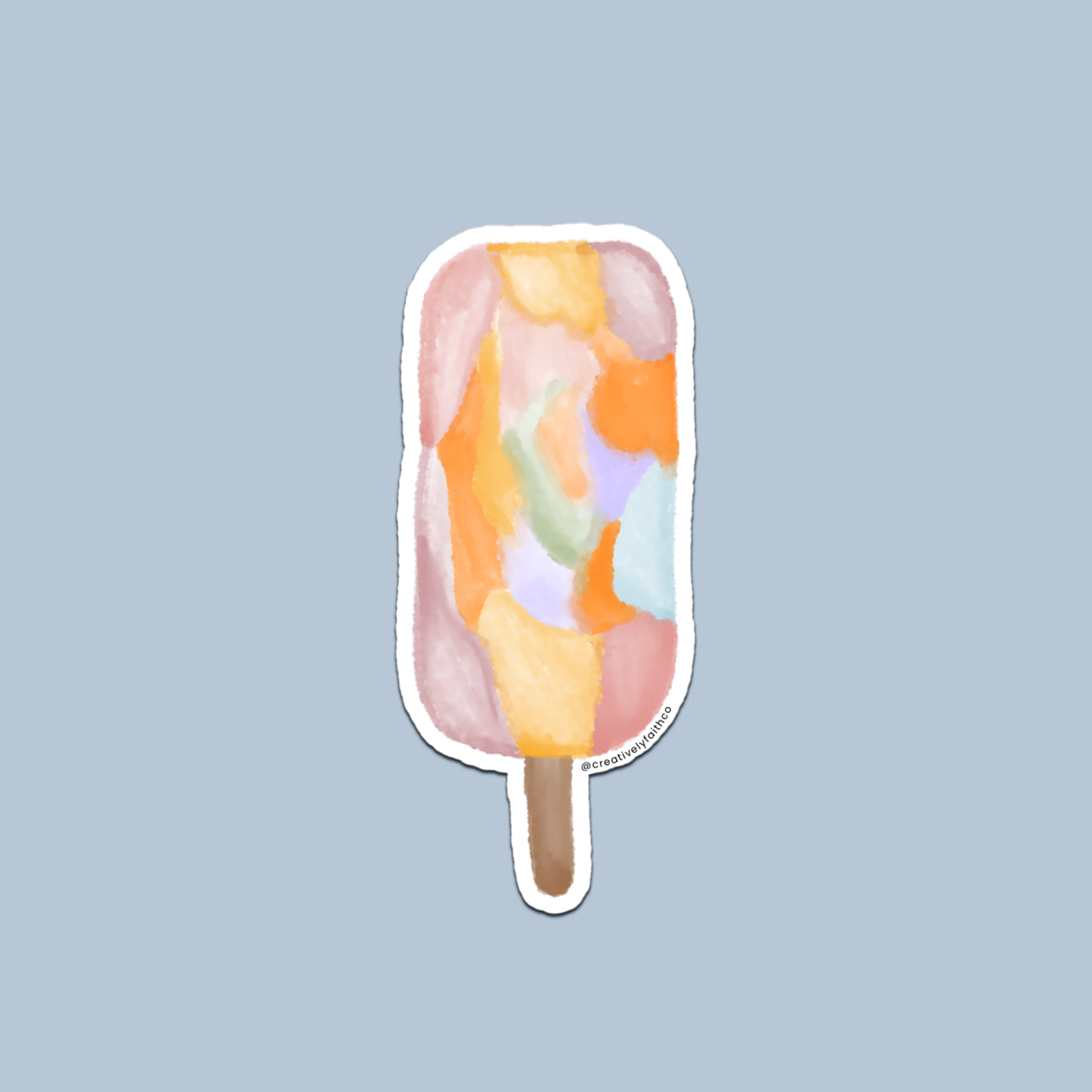 Pop of Abstract Sticker