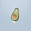 The Socially Awkward Avo Sticker
